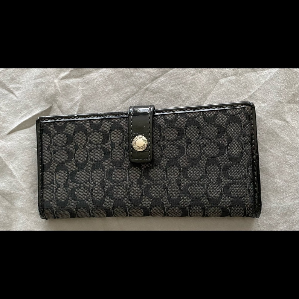 Black coach wallet
